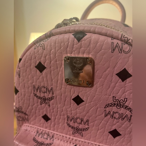 NWT MCM Pink Mini Backpack - Picture 2 of 7